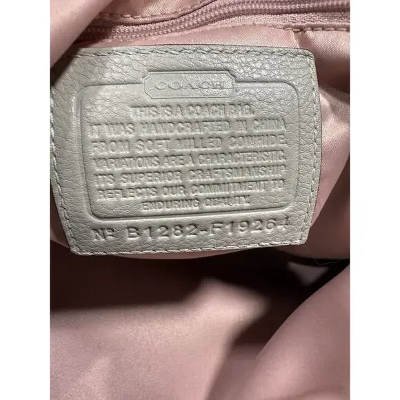 Coach Legacy Tote #19264 Leather Chalk Ivory‎ Pocket Shoulder Bag EUC - Picture 11 of 16